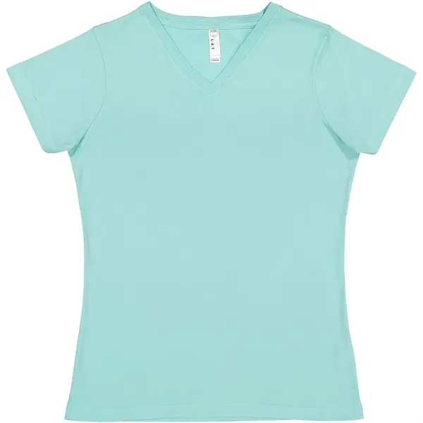 LAT 4.5oz 100% Ladies V Neck T - LAT 4.5oz 100% Ladies V Neck T - Image 12 of 51