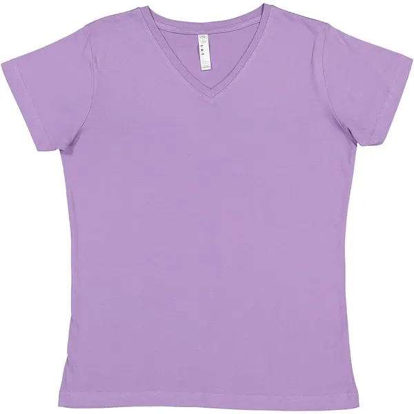 LAT 4.5oz 100% Ladies V Neck T - LAT 4.5oz 100% Ladies V Neck T - Image 18 of 51