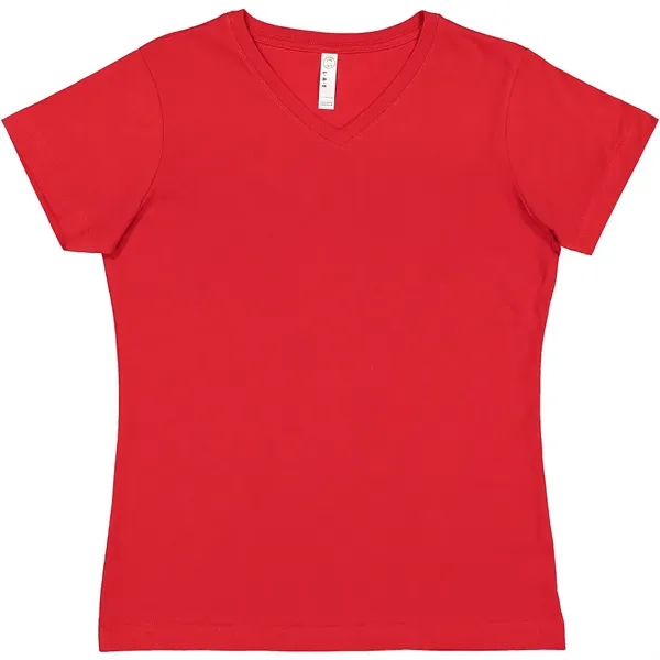 LAT 4.5oz 100% Ladies V Neck T - LAT 4.5oz 100% Ladies V Neck T - Image 30 of 51