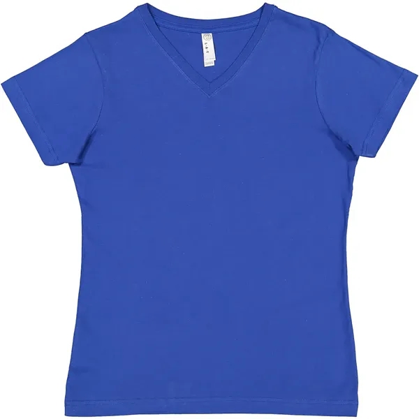 LAT 4.5oz 100% Ladies V Neck T - LAT 4.5oz 100% Ladies V Neck T - Image 32 of 51