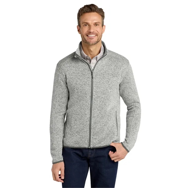 Port Authority Sweater Fleece Jacket. - Port Authority Sweater Fleece Jacket. - Image 2 of 19