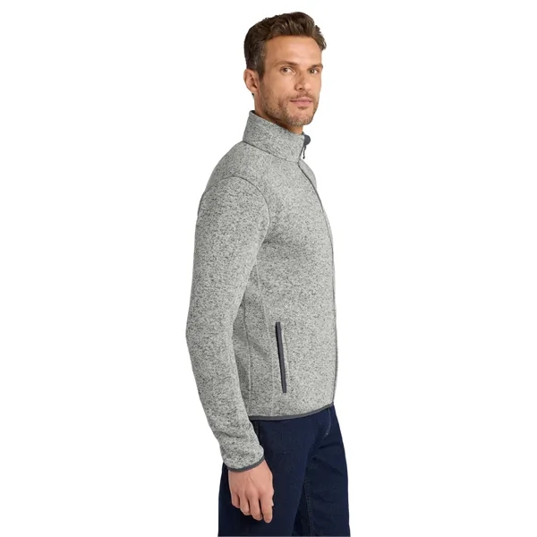 Port Authority Sweater Fleece Jacket. - Port Authority Sweater Fleece Jacket. - Image 4 of 19