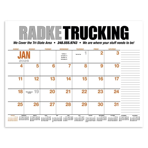 Products 13-Month Desk Pad Calendar - Products 13-Month Desk Pad Calendar - Image 1 of 1