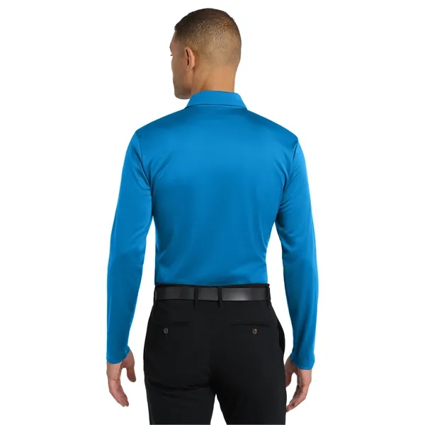 Port Authority Silk Touch Performance Long Sleeve Polo. - Port Authority Silk Touch Performance Long Sleeve Polo. - Image 7 of 40