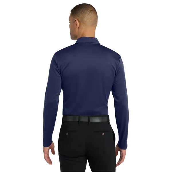 Port Authority Silk Touch Performance Long Sleeve Polo. - Port Authority Silk Touch Performance Long Sleeve Polo. - Image 16 of 40