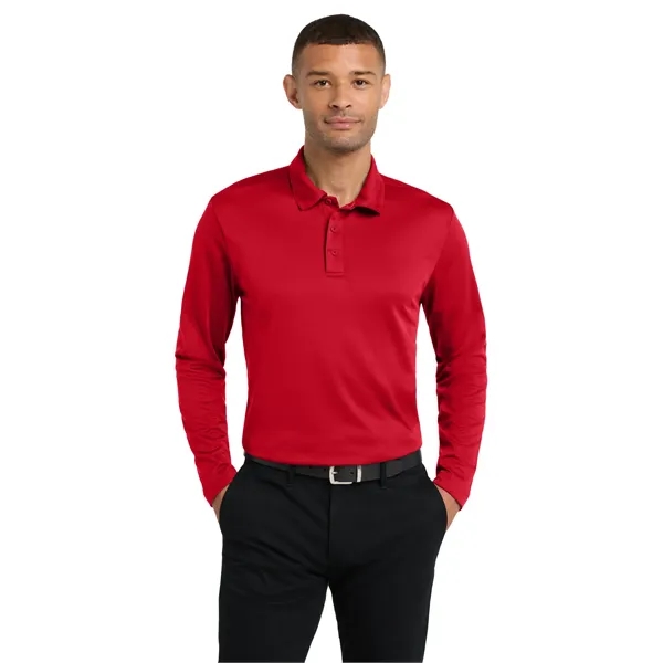 Port Authority Silk Touch Performance Long Sleeve Polo. - Port Authority Silk Touch Performance Long Sleeve Polo. - Image 19 of 40