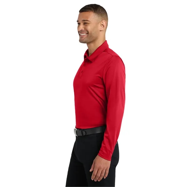 Port Authority Silk Touch Performance Long Sleeve Polo. - Port Authority Silk Touch Performance Long Sleeve Polo. - Image 22 of 40