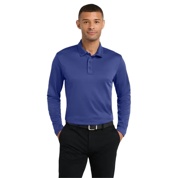 Port Authority Silk Touch Performance Long Sleeve Polo. - Port Authority Silk Touch Performance Long Sleeve Polo. - Image 23 of 40