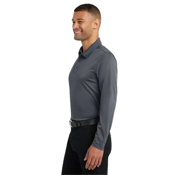 Port Authority Silk Touch Performance Long Sleeve Polo. - Port Authority Silk Touch Performance Long Sleeve Polo. - Image 32 of 40