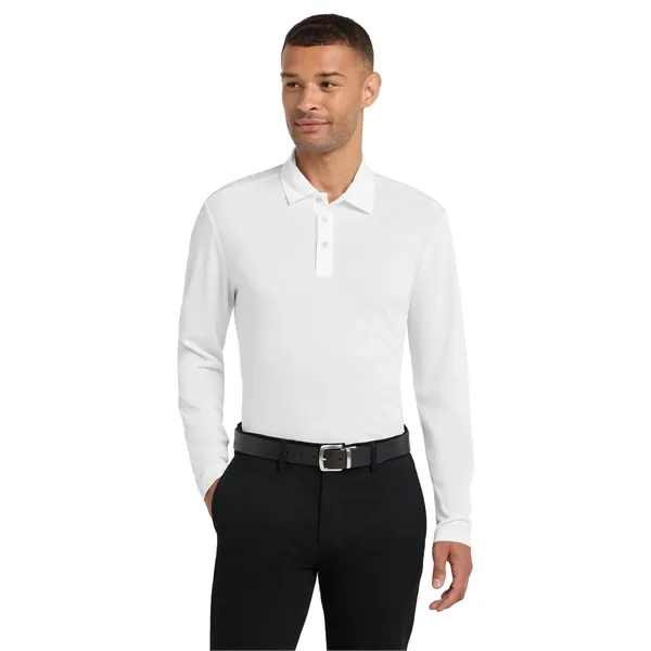 Port Authority Silk Touch Performance Long Sleeve Polo. - Port Authority Silk Touch Performance Long Sleeve Polo. - Image 35 of 40