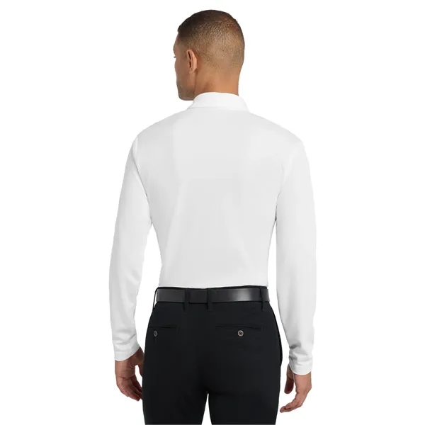 Port Authority Silk Touch Performance Long Sleeve Polo. - Port Authority Silk Touch Performance Long Sleeve Polo. - Image 36 of 40