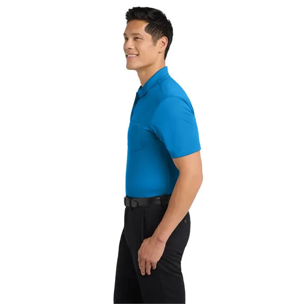 Port Authority Silk Touch Performance Pocket Polo. - Port Authority Silk Touch Performance Pocket Polo. - Image 8 of 40