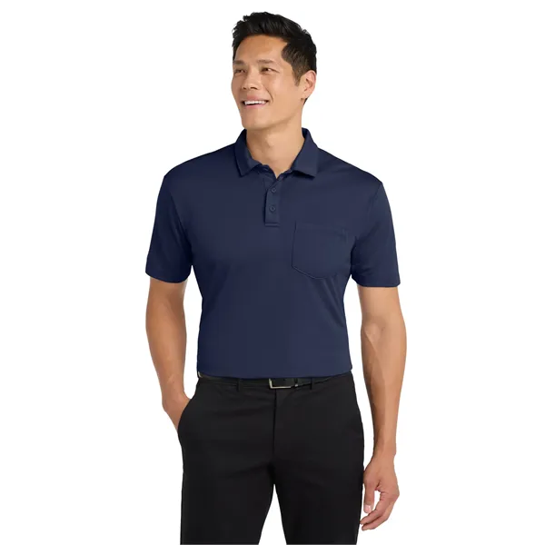 Port Authority Silk Touch Performance Pocket Polo. - Port Authority Silk Touch Performance Pocket Polo. - Image 14 of 40