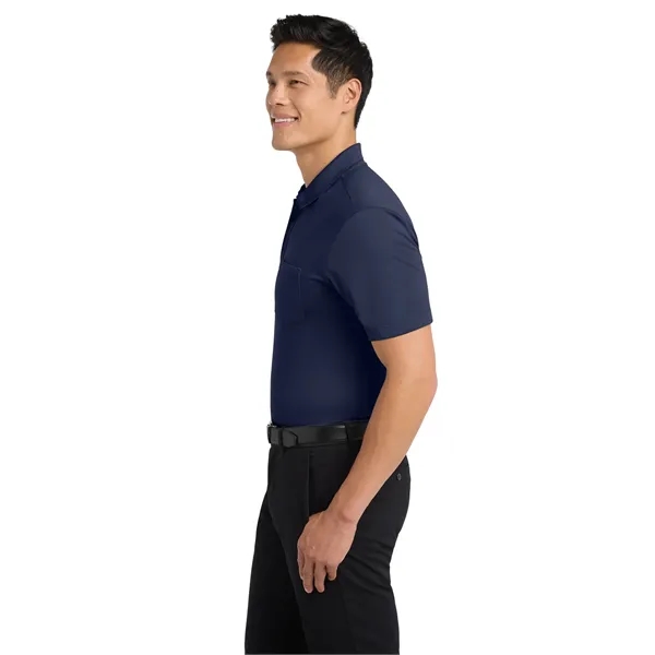 Port Authority Silk Touch Performance Pocket Polo. - Port Authority Silk Touch Performance Pocket Polo. - Image 17 of 40