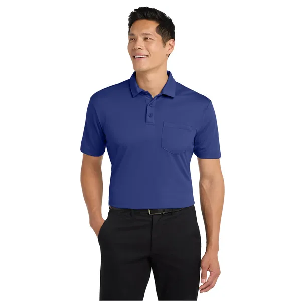 Port Authority Silk Touch Performance Pocket Polo. - Port Authority Silk Touch Performance Pocket Polo. - Image 25 of 40
