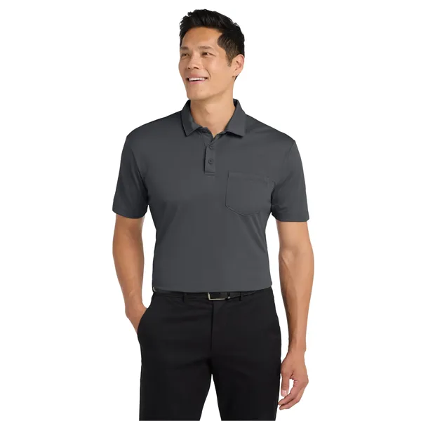 Port Authority Silk Touch Performance Pocket Polo. - Port Authority Silk Touch Performance Pocket Polo. - Image 30 of 40