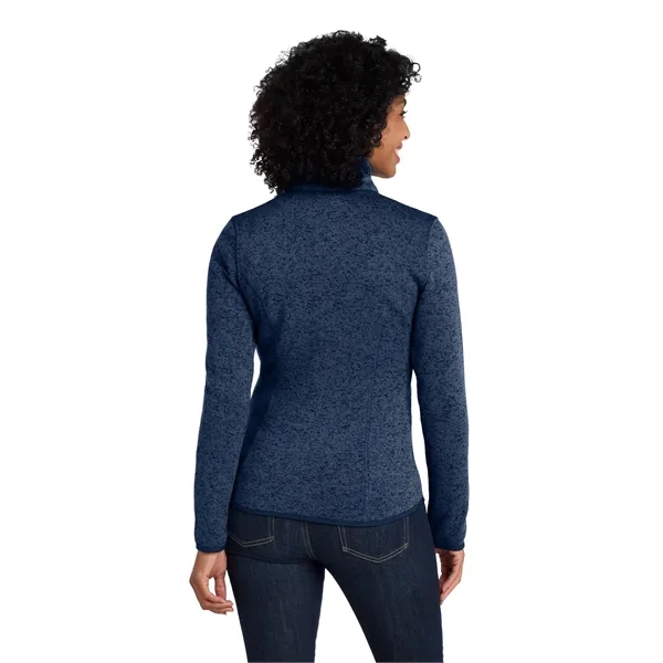 Port Authority Women's Sweater Fleece Jacket. - Port Authority Women's Sweater Fleece Jacket. - Image 17 of 20
