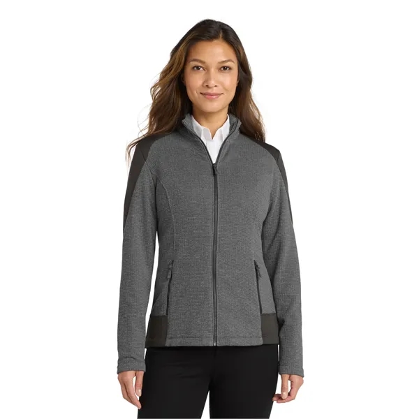 Port Authority Women's Grid Fleece Jacket. - Port Authority Women's Grid Fleece Jacket. - Image 5 of 14