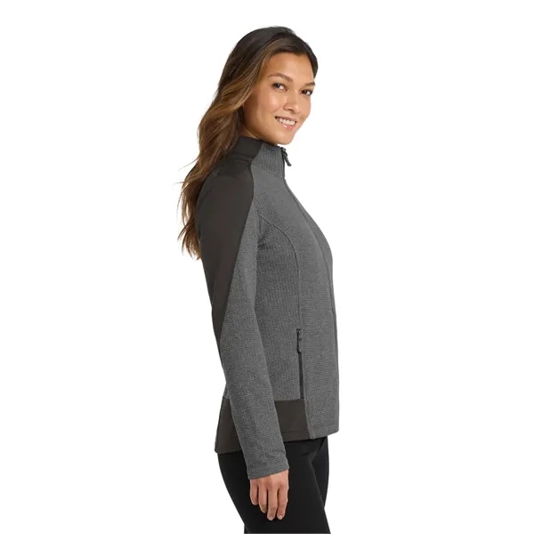 Port Authority Women's Grid Fleece Jacket. - Port Authority Women's Grid Fleece Jacket. - Image 7 of 14