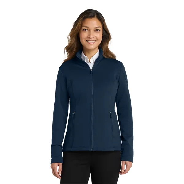 Port Authority Women's Grid Fleece Jacket. - Port Authority Women's Grid Fleece Jacket. - Image 10 of 14