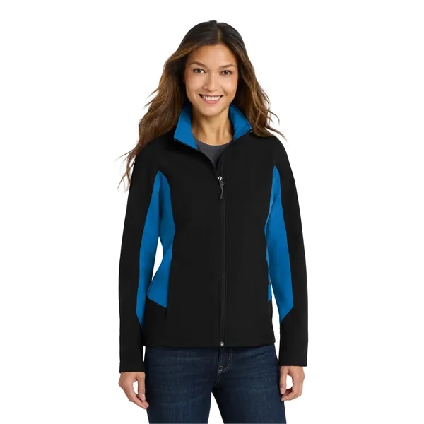 Port Authority Women's Core Colorblock Soft Shell Jacket. - Port Authority Women's Core Colorblock Soft Shell Jacket. - Image 5 of 10