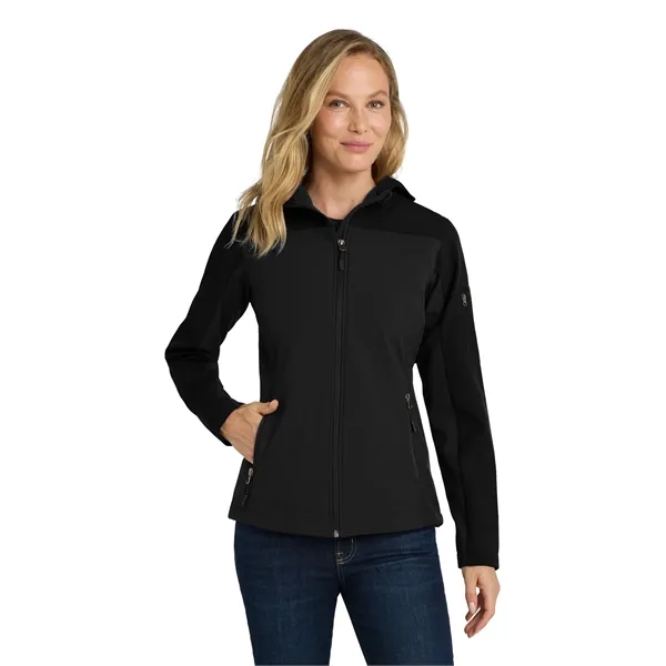 Port Authority Women's Hooded Core Soft Shell Jacket. - Port Authority Women's Hooded Core Soft Shell Jacket. - Image 0 of 14