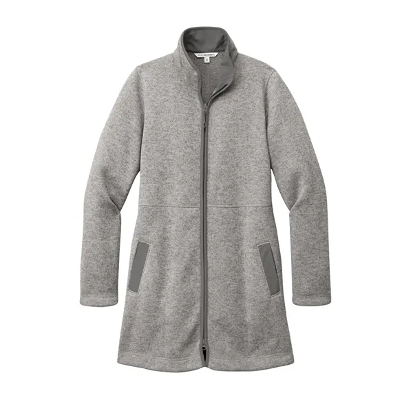 Port Authority Women's Arc Sweater Fleece Long Jacket - Port Authority Women's Arc Sweater Fleece Long Jacket - Image 3 of 14