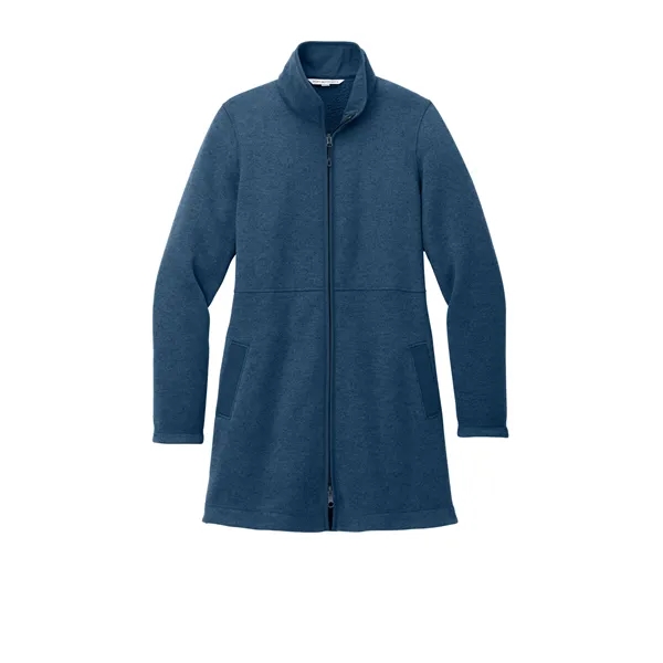 Port Authority Women's Arc Sweater Fleece Long Jacket - Port Authority Women's Arc Sweater Fleece Long Jacket - Image 7 of 14