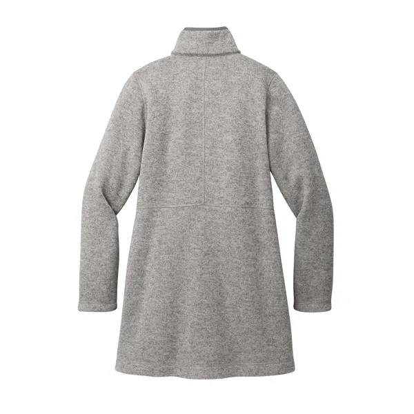 Port Authority Women's Arc Sweater Fleece Long Jacket - Port Authority Women's Arc Sweater Fleece Long Jacket - Image 14 of 14