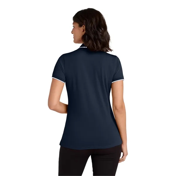 Port Authority Women's Dry Zone UV Micro-Mesh Tipped Polo. - Port Authority Women's Dry Zone UV Micro-Mesh Tipped Polo. - Image 6 of 12