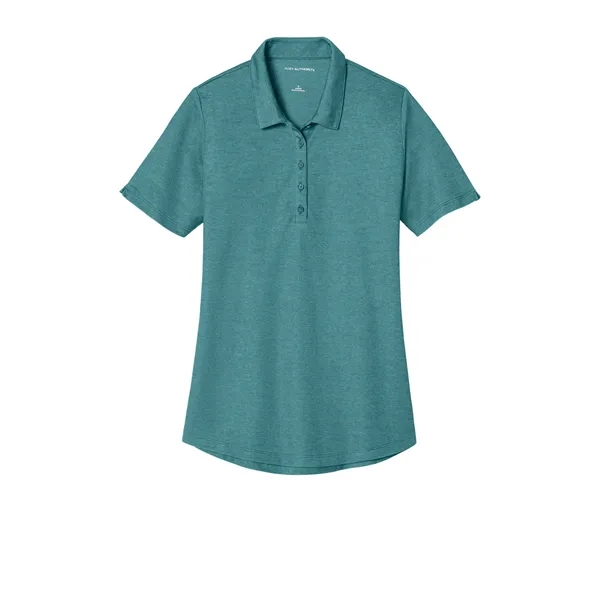 Port Authority Women's Fine Pique Blend Polo - Port Authority Women's Fine Pique Blend Polo - Image 3 of 19