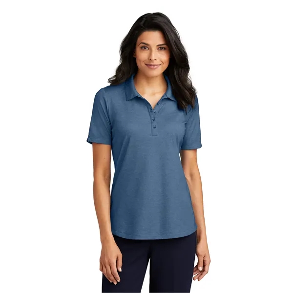 Port Authority Women's Fine Pique Blend Polo - Port Authority Women's Fine Pique Blend Polo - Image 4 of 19