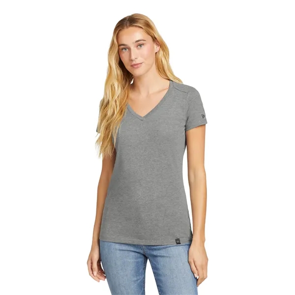 New Era Women's Heritage Blend V-Neck Tee. - New Era Women's Heritage Blend V-Neck Tee. - Image 11 of 23