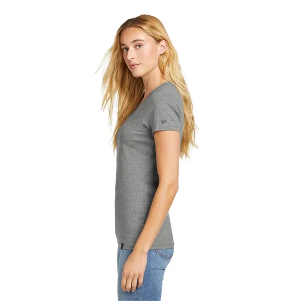 New Era Women's Heritage Blend V-Neck Tee. - New Era Women's Heritage Blend V-Neck Tee. - Image 13 of 23