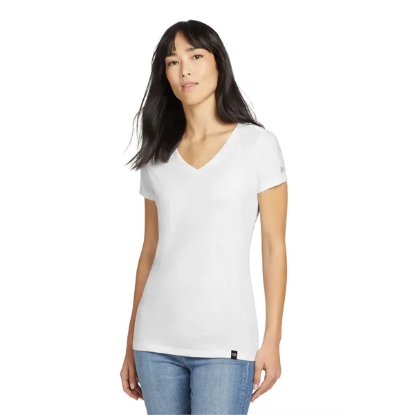 New Era Women's Heritage Blend V-Neck Tee. - New Era Women's Heritage Blend V-Neck Tee. - Image 15 of 23