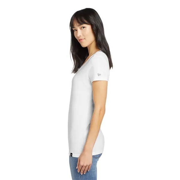 New Era Women's Heritage Blend V-Neck Tee. - New Era Women's Heritage Blend V-Neck Tee. - Image 17 of 23