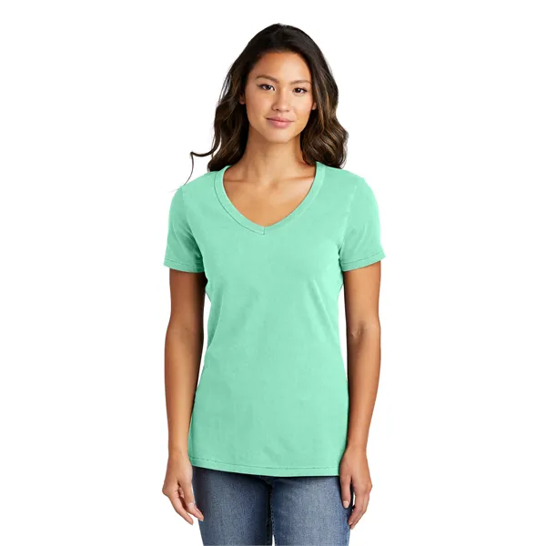 Port & Company Women's Beach Wash Garment-Dyed V-Neck Tee - Port & Company Women's Beach Wash Garment-Dyed V-Neck Tee - Image 14 of 44