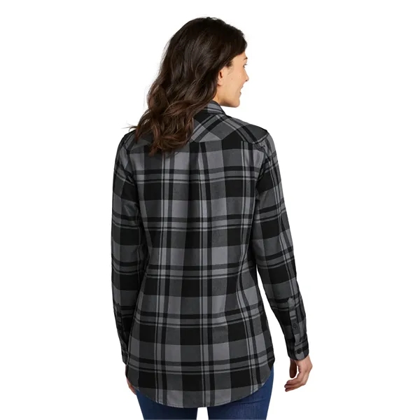 Port Authority Women's Plaid Flannel Tunic . - Port Authority Women's Plaid Flannel Tunic . - Image 1 of 29