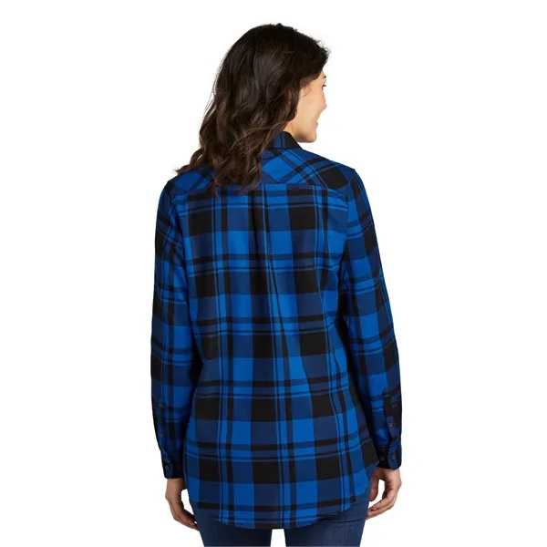 Port Authority Women's Plaid Flannel Tunic . - Port Authority Women's Plaid Flannel Tunic . - Image 6 of 29