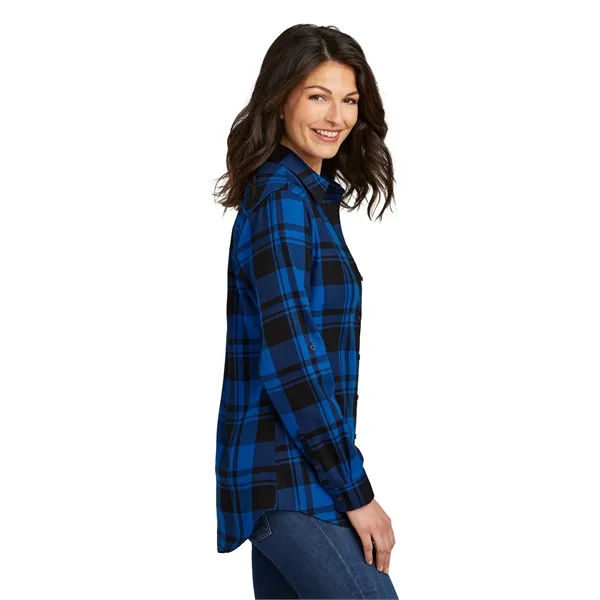Port Authority Women's Plaid Flannel Tunic . - Port Authority Women's Plaid Flannel Tunic . - Image 7 of 29