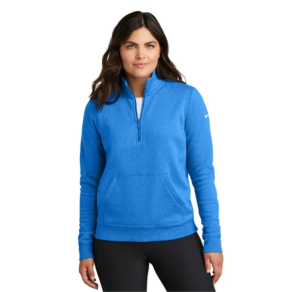 Nike Women's Club Fleece Sleeve Swoosh 1/2-Zip - Nike Women's Club Fleece Sleeve Swoosh 1/2-Zip - Image 19 of 33