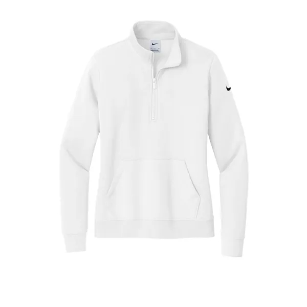 Nike Women's Club Fleece Sleeve Swoosh 1/2-Zip - Nike Women's Club Fleece Sleeve Swoosh 1/2-Zip - Image 31 of 33