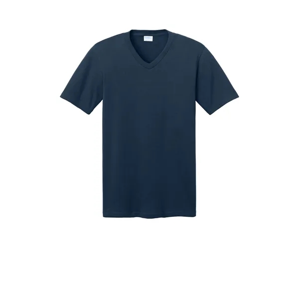 Port & Company Core Cotton V-Neck Tee. - Port & Company Core Cotton V-Neck Tee. - Image 17 of 49