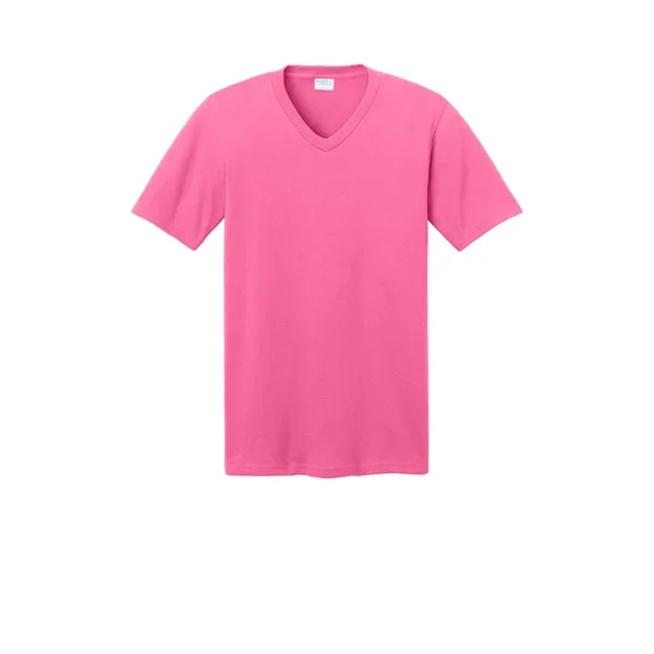 Port & Company Core Cotton V-Neck Tee. - Port & Company Core Cotton V-Neck Tee. - Image 19 of 49
