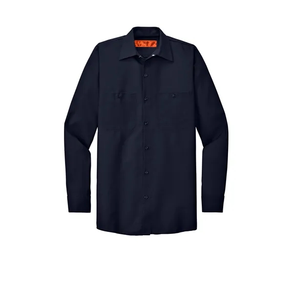 Red Kap Long Sleeve Industrial Work Shirt. - Red Kap Long Sleeve Industrial Work Shirt. - Image 8 of 45