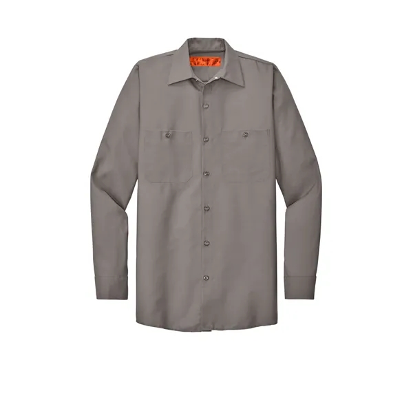 Red Kap Long Sleeve Industrial Work Shirt. - Red Kap Long Sleeve Industrial Work Shirt. - Image 35 of 45