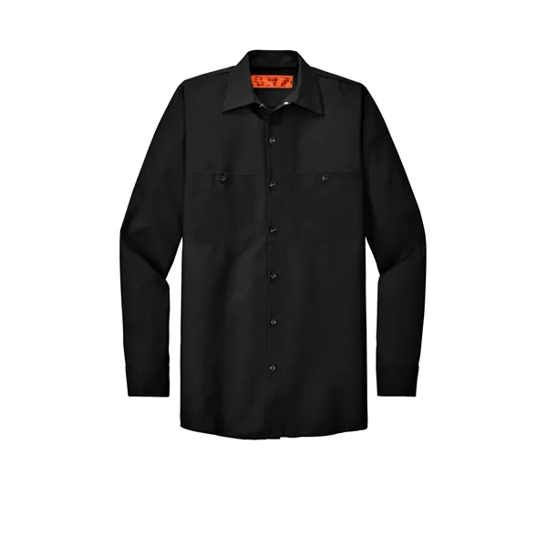 Red Kap Long Size, Long Sleeve Industrial Work Shirt. - Red Kap Long Size, Long Sleeve Industrial Work Shirt. - Image 2 of 40
