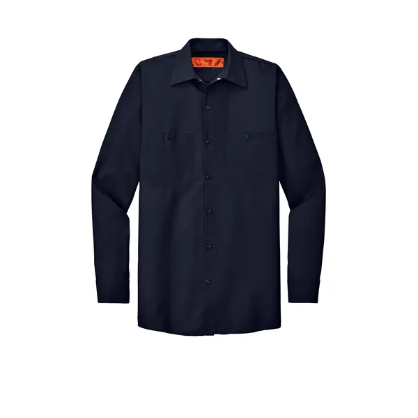 Red Kap Long Size, Long Sleeve Industrial Work Shirt. - Red Kap Long Size, Long Sleeve Industrial Work Shirt. - Image 29 of 40
