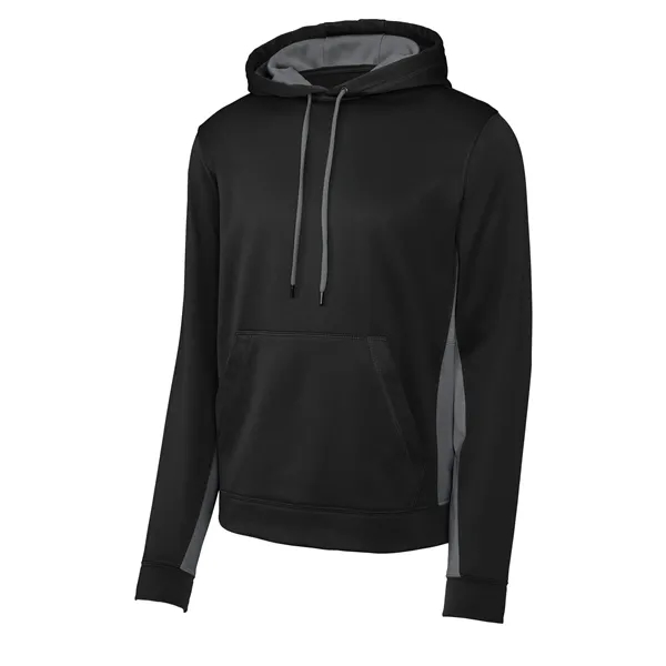 Sport-Tek Sport-Wick Fleece Colorblock Hooded Pullover. - Sport-Tek Sport-Wick Fleece Colorblock Hooded Pullover. - Image 3 of 33