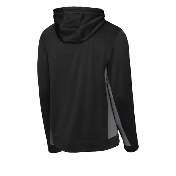 Sport-Tek Sport-Wick Fleece Colorblock Hooded Pullover. - Sport-Tek Sport-Wick Fleece Colorblock Hooded Pullover. - Image 4 of 33